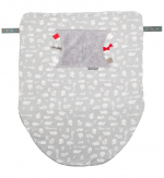 Многофункциональный плед Cheeky Chompers — животные на сером фоне