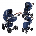 Коляска 2 в 1 LORELLI Rimini — Темно-синий / Dark Blue Flowers 1959