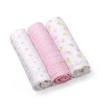 Набор пеленок BabyOno (3 шт) — Pink