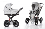 Коляска 2 в 1 GB VAULT — printed grey