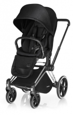 Прогулочная коляска Cybex Priam (шасси Trekking Matt Black) — Stardust Black