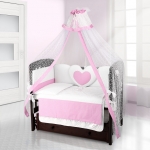 Комплект постельного белья Beatrice Bambini Cuore Puntini — BIANCO ROSA