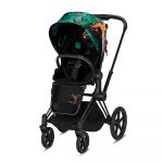 Прогулочная коляска Cybex Priam III Birds of Paradise — Matt Black