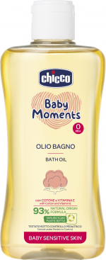 Масло для ванны Chicco Baby Moments 0м+, 200 мл	