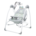 Электрокачели Indigo FRESH (0-15 кг), с адаптером, п/у, 12 мел., 5 скоростей — Зеленый