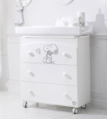 Комод пеленальный с ванночкой Baby Expert Snoopy