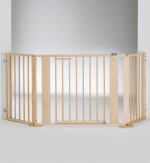 Защитное ограждение трапециевидное Geuther 100-180х77 — натуральный/серебро