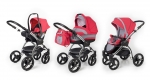 Коляска 3 в 1 Esspero I-Nova (шасси Chrome) — Red Grey