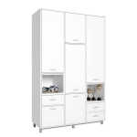 Шкаф трехсекционный Polini Mirum 2335 — Белый/Белый