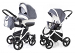 Коляска 2 в 1 Esspero Newborn Lux (шасси White) — Grey Lux