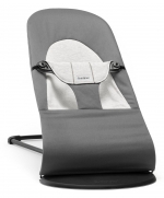 Детский шезлонг BabyBjorn Balance Cotton Jersey — Темно-серый с серым