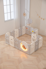 Манеж UNIX Kids DeLuxe 180 x 200 см — Grey