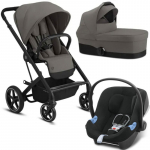 Коляска 3 в 1 Cybex Balios Lux BLK — Soho Grey
