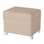 Пуфик с ящиком Micuna Foot Rest White — Honeycomb Beige