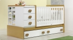 Детская кроватка-трансформер Trama Abeto/Branco Mate серия Combi XL