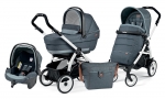Коляска 3 в 1 Peg Perego Book 51 XL Set Modular (шасси White/Black) — Blue Denim