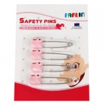 Безопасные булавки Farlin, 4 шт. — Розовый