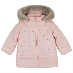 Куртка Chicco для девочек, с пайетками — Розовый, р.80