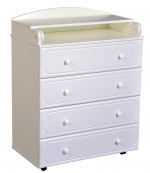 Пеленальный комод КЕДР Victoria 804 МДФ — Белый