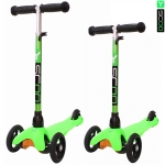 Самокат трехколесный Y-SCOO MINI GLAM METALLIC RT — green