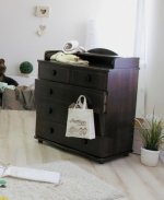 Пеленальный комод Красная звезда (Можга) С 571Д —  шоколад