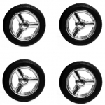 Набор колес Stylo AT для колясок Bebecar — , хром