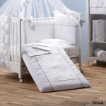 Комплект сменного белья Erbesi Cuori 3 предмета  — белый