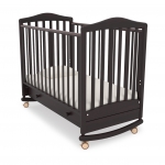 Кроватка Gandylyan (Гандылян) Симоник (колёса и качалка) — Махагон