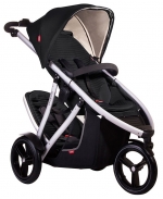 Коляска для двойни Phil and Teds Vibe 3 — Black