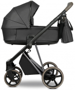 Коляска 2 в 1 Roan Sol Vintage Luxury Кожа — Woodland Gray/Nickel/руч.Cappuccino