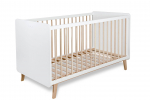 Детская кроватка Micuna Trevi Big 140х70 — White/natural wax