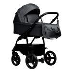Коляска 2 в 1 Indigo IMPULSE ECO — серая кожа+серый