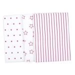 Салфетка Odenwalder 80x80 см Classic (3 шт.) 010039-1 — Классик Звезды Pink 0320