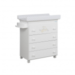 Пеленальный комод Micuna Happy — White/Beige Dots