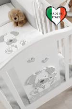 Комплект постельного белья Erbesi Jack (3 предмета) — Белый/Серый 