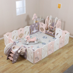 Манеж UNIX Kids SUPREME Space 200x240 — Rose с качелями