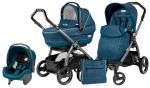 Коляска 3 в 1 Peg Perego Book S XL Modular System (шасси Jet) — Saxony Blue