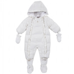 Комбинезон утепленный Chicco для девочек, цвет белый — Белый, р.92