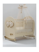 Детская кроватка Bambolina Soft Mama 125х65 — слоновая кость