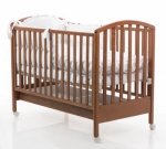 Детская кроватка Bambolina Roc 125x65 — вишня