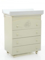 Пеленальный комод Bambolina Bear —  слоновая кость