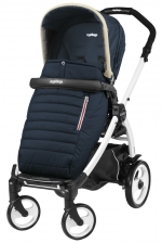 Прогулочная коляска Peg Perego Book 51 Pop Up Completo (шасси White/Black) — Breeze Blue