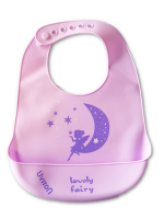 Нагрудник силиконовый Uviton арт. 0246 — Moon (лиловый)