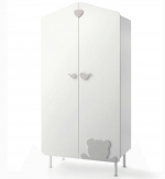 Шкаф Baby Expert Casetta — белый/серый