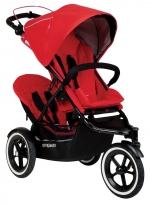 Коляска для двойни Phil and Teds Sport (Navigator 2) — Cherry