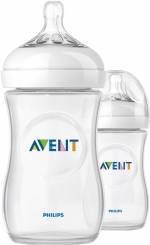 Бутылочка Avent Natural PP, 260 мл, сил. соска, медл. поток, 2 шт. арт. 86595