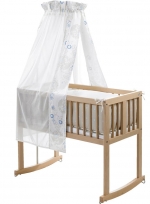 Кроватка-люлька с качалкой Geuther Lena — натуральный