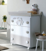 Пеленальный комод Pali Teddy B — Белый/Серо-песочный