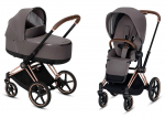 Коляска 2 в 1 Cybex Priam (шасси Rose Gold) — Manhattan Grey
