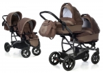 Коляска для двойни 2 в 1 Esspero Duetto (шасси Graphite) — Coffee